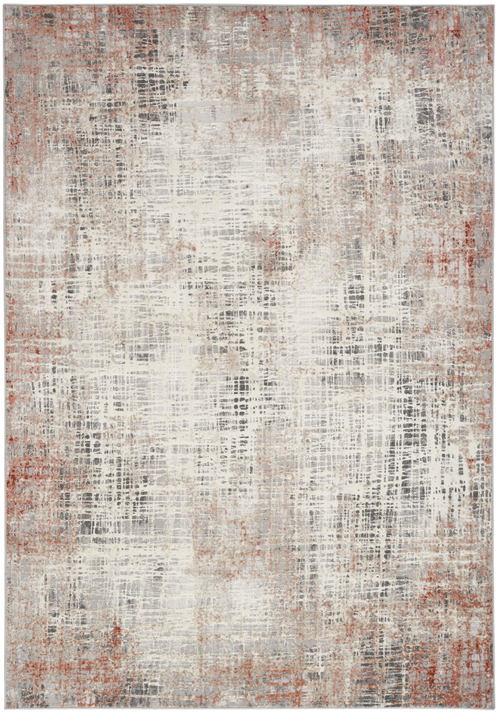 nourison ck022 infinity ifn01 rust multicolor rug