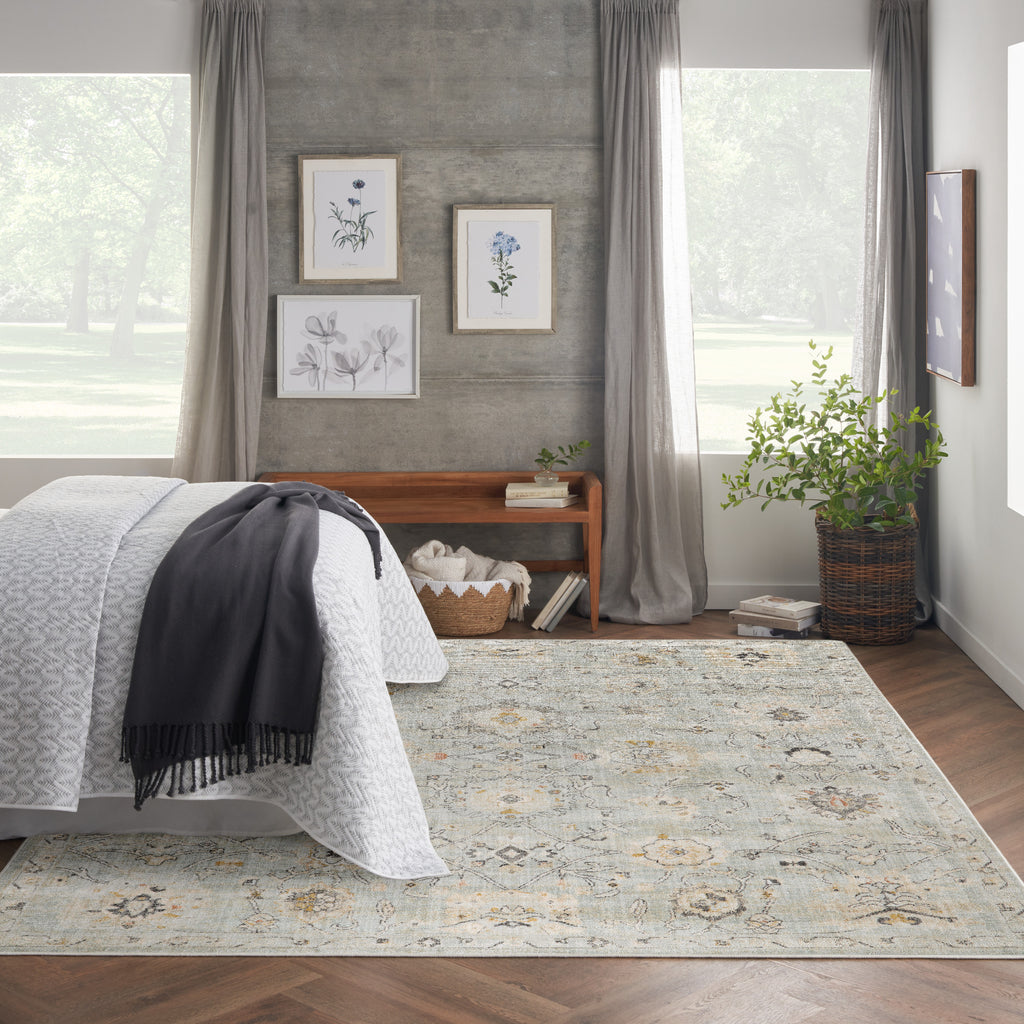 nourison oushak home ous01 mint rug