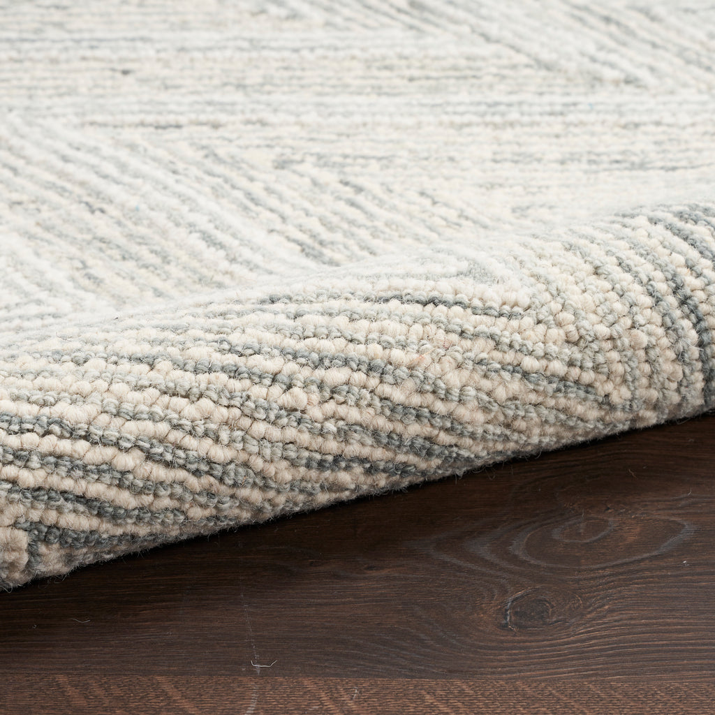 nourison interlock itl04 teal rug