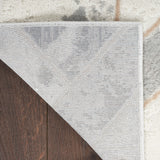 nourison elation etn11 ivory grey rug