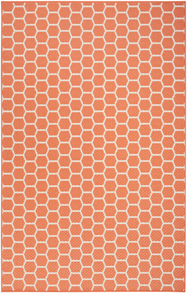 nourison twist reversible tws01 coral rug