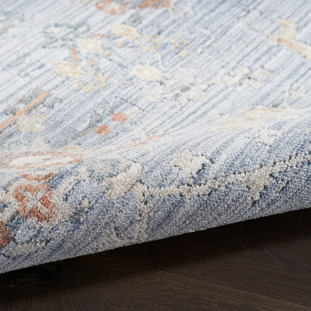 nourison elegant heirlooms elh02 blue ivory rug