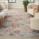 nourison nourison washables nwb06 cream multicolor rug