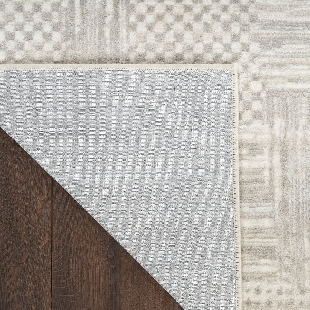 nourison glitz glz09 silver grey rug