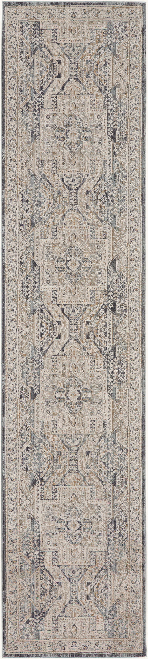 nourison lynx lnx01 ivory charcoal rug