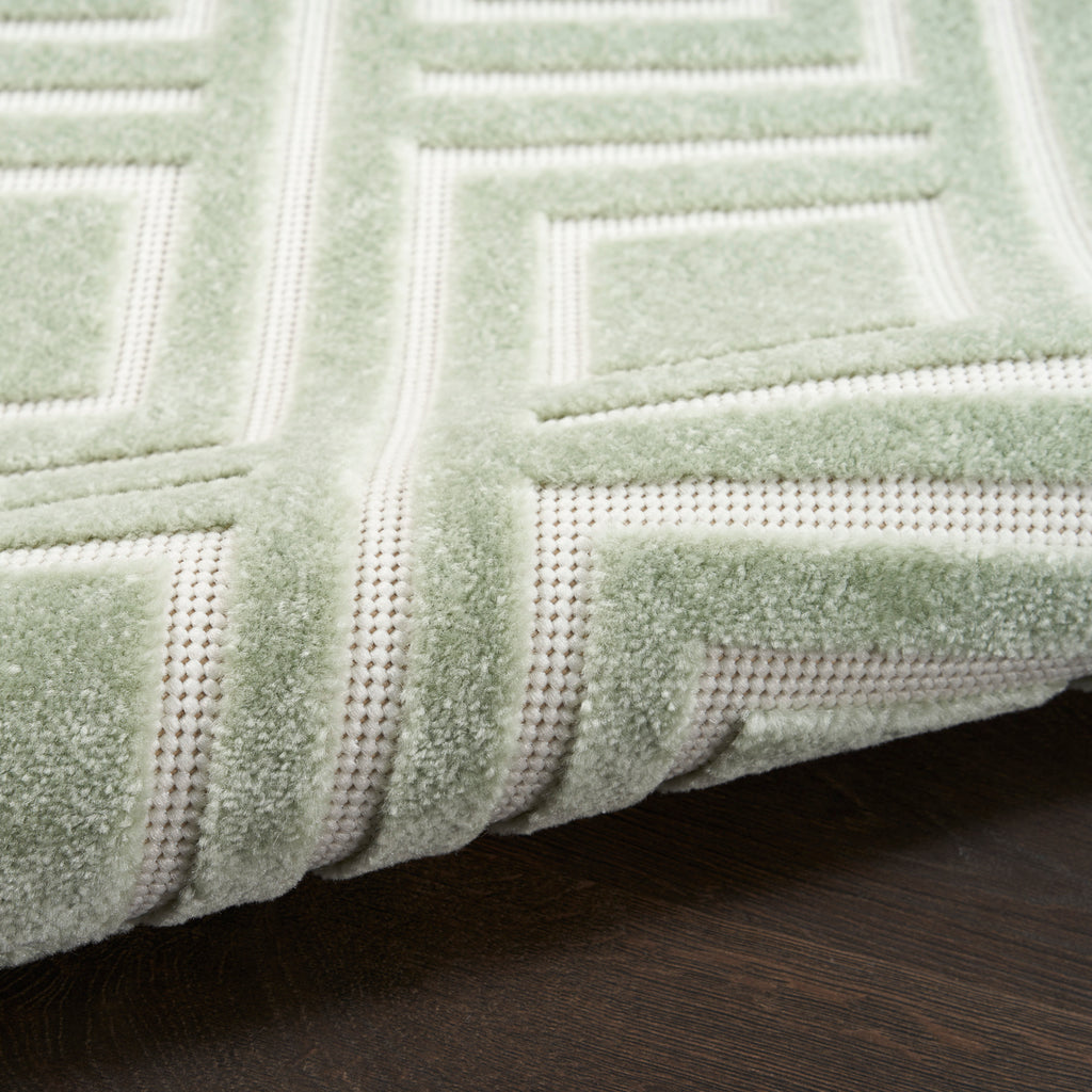 nourison care free caf03 green rug
