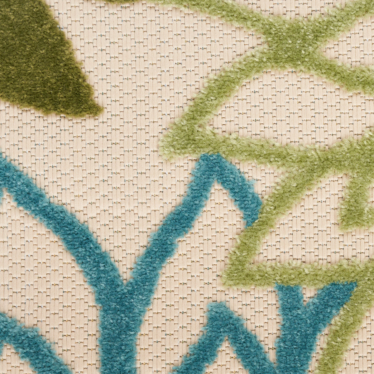 nourison aloha alh05 green multicolor rug