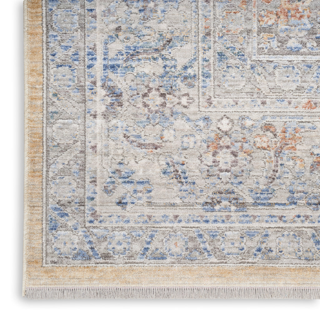 nourison elegant heirlooms elh01 grey gold rug