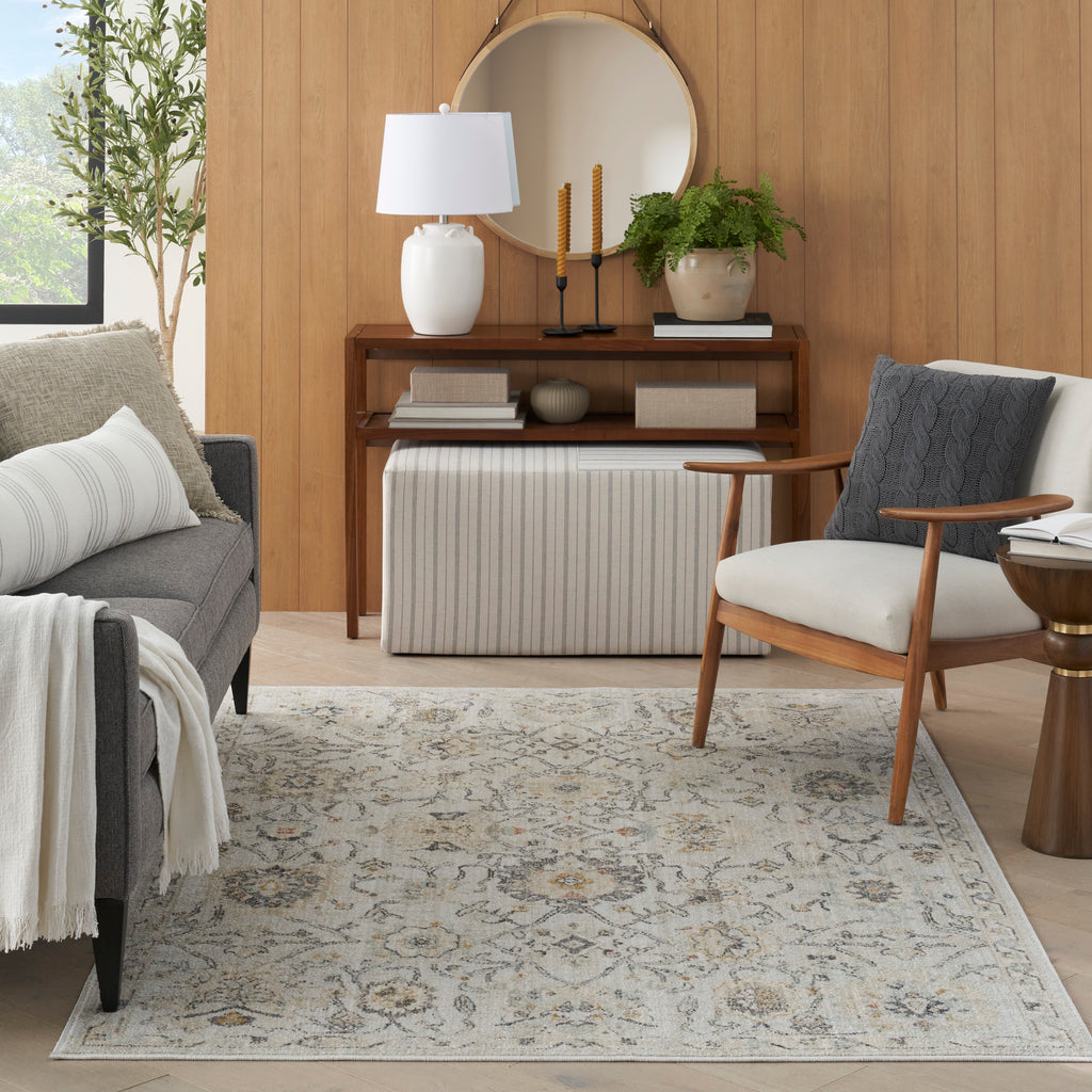 nourison oushak home ous01 grey rug