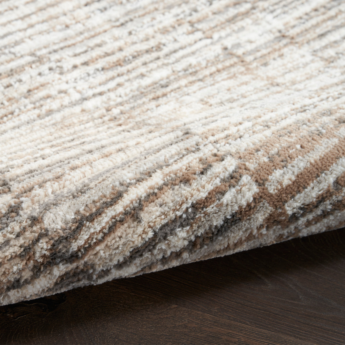 nourison sustainable trends sut06 ivory mocha rug