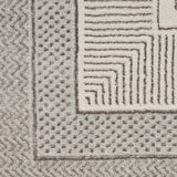 nourison glitz glz07 silver rug