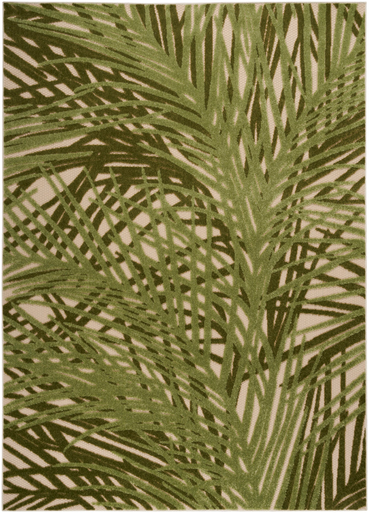 nourison aloha alh41 ivory green rug