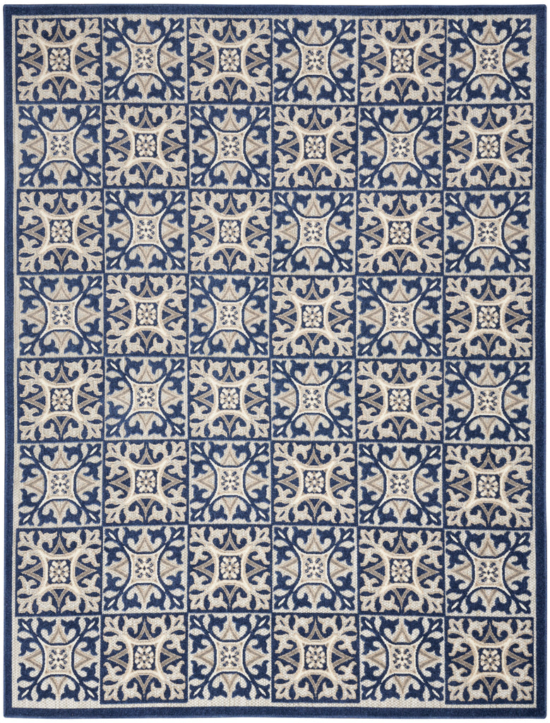 nourison aloha alh34 blue rug