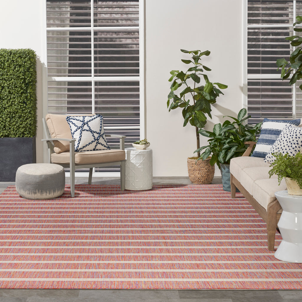 nourison positano pos03 rainbow ivory rug