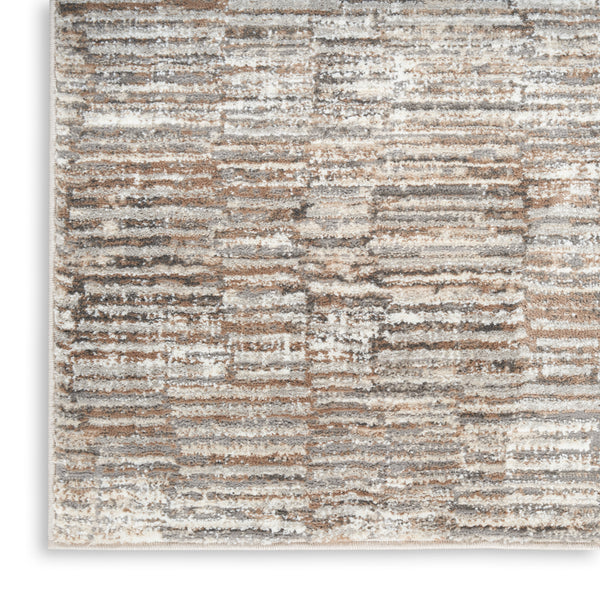 nourison sustainable trends sut06 ivory mocha rug