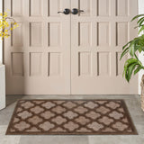 nourison easy care nes01 brown rug