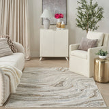 nourison glitz glz22 grey gold rug