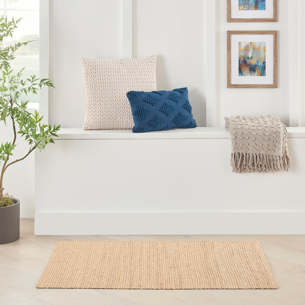 nourison natural jute njt01 bleached rug