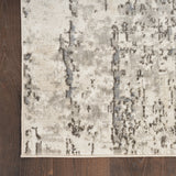 nourison quarry qua01 ivory blue grey rug