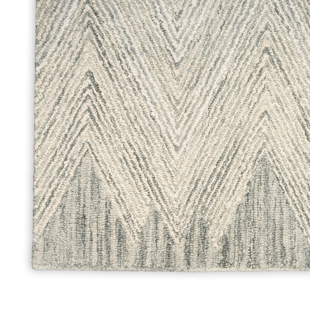 nourison interlock itl04 teal rug