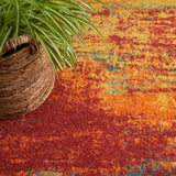 nourison nourison essentials nre06 flame rug
