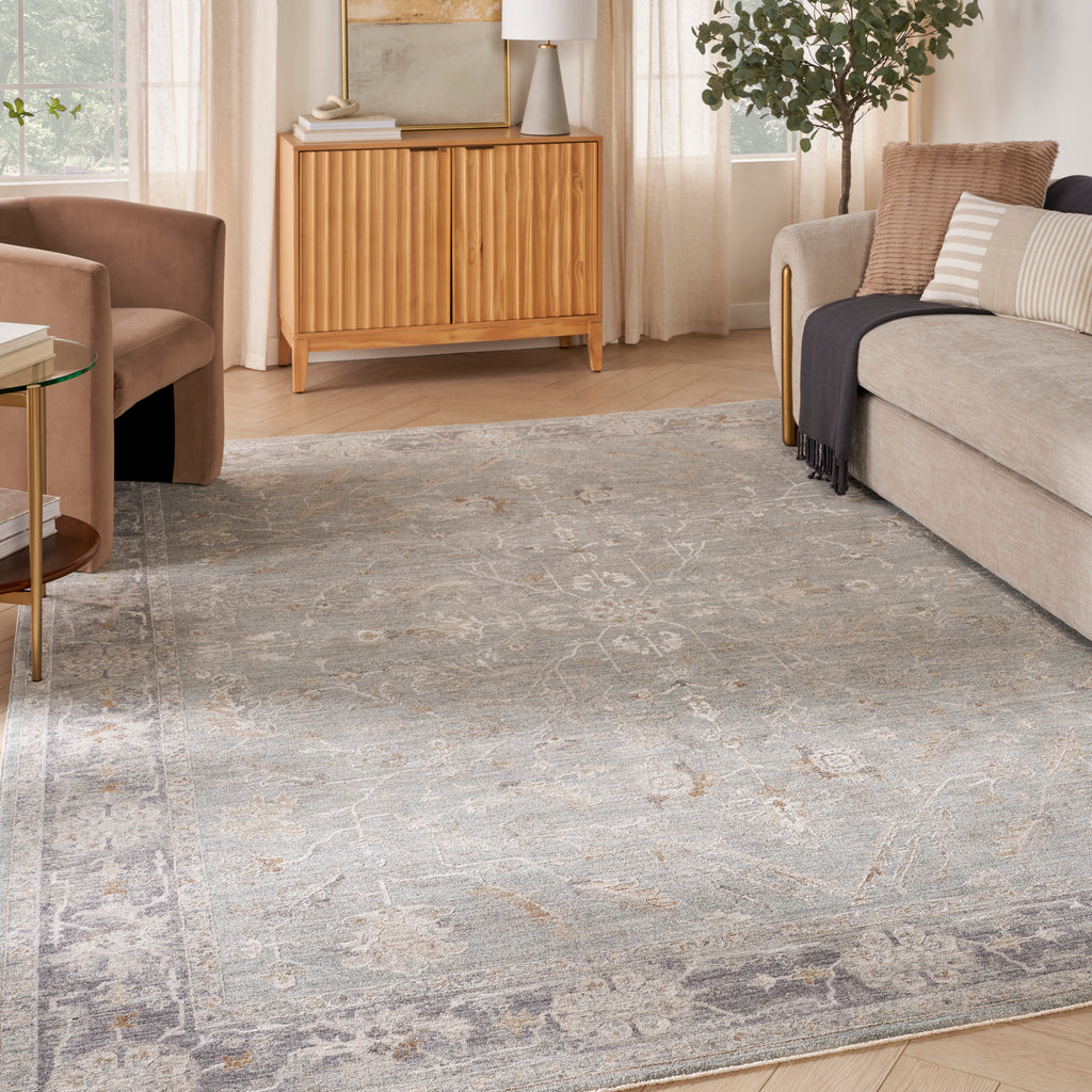nourison infinite ift01 blue ivory rug