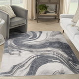 nourison astra machine washable asw15 ivory grey rug