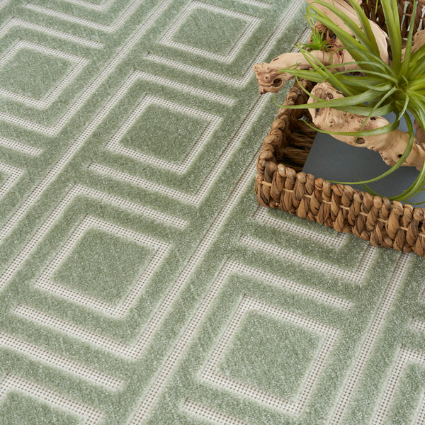 nourison care free caf03 green rug