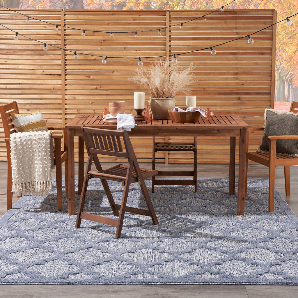 nourison easy care nes01 denim blue rug