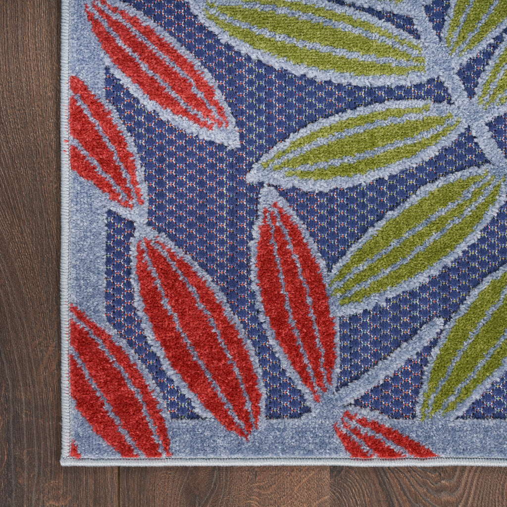 nourison aloha alh18 navy multicolor rug