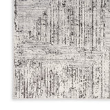 nourison ck024 irradiant irr01 cream black rug