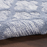 nourison easy care nes01 denim blue rug