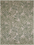 nourison garden oasis goa01 ivory green rug