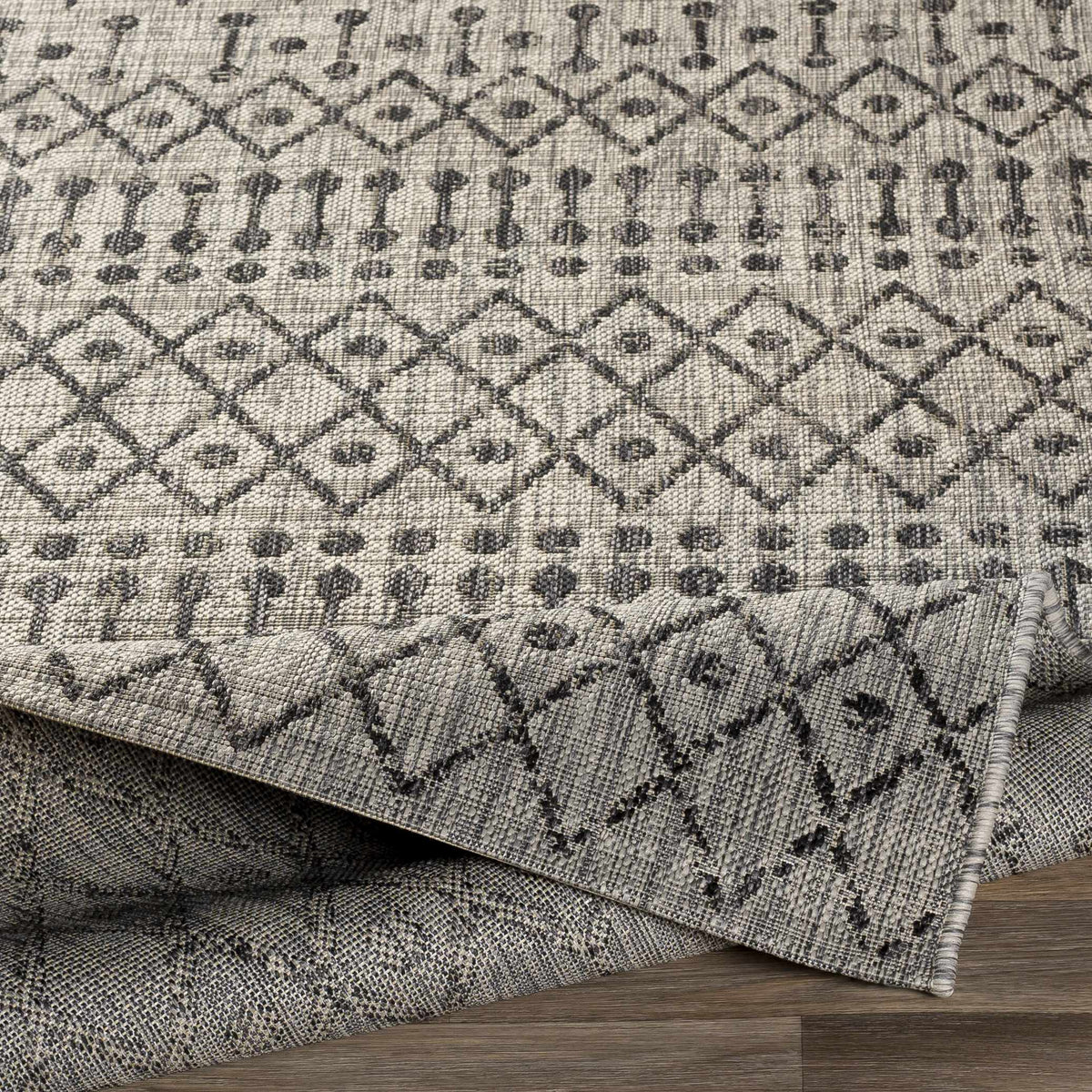 Hauteloom Wallkill WALLK Black Machine Made Polypropylene Rug