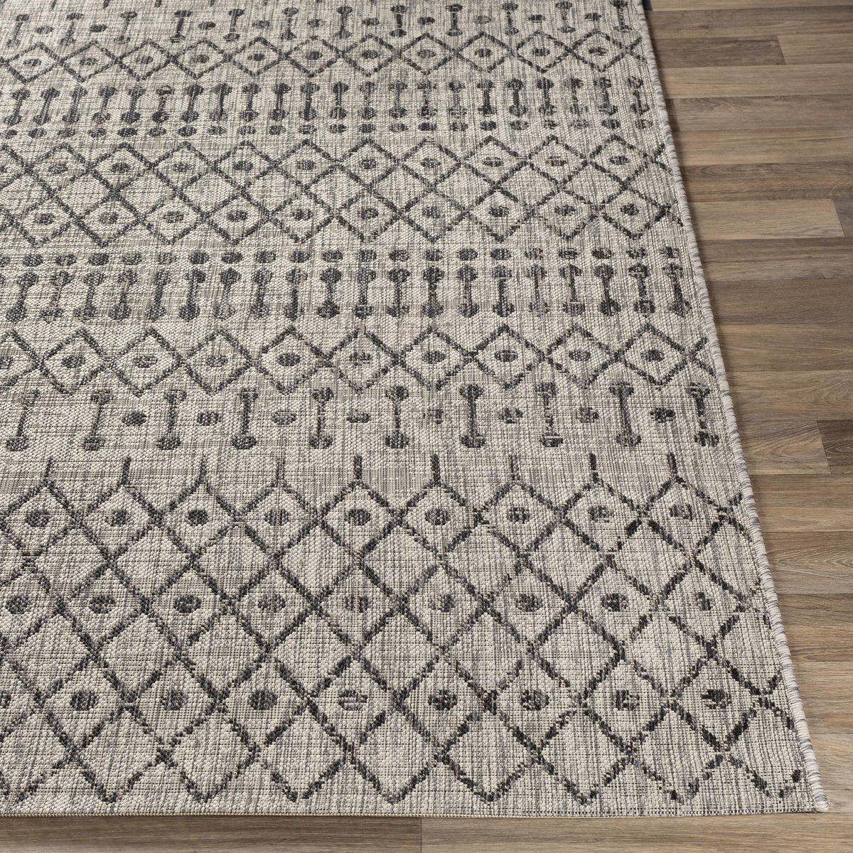 Hauteloom Wallkill WALLK Black Machine Made Polypropylene Rug