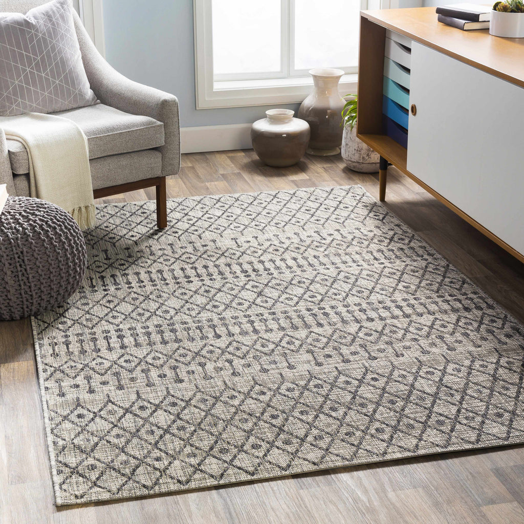 Hauteloom Wallkill WALLK Black Machine Made Polypropylene Rug