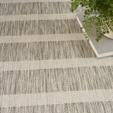 nourison positano pos03 grey ivory rug