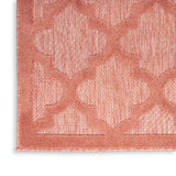 nourison easy care nes01 coral orange rug