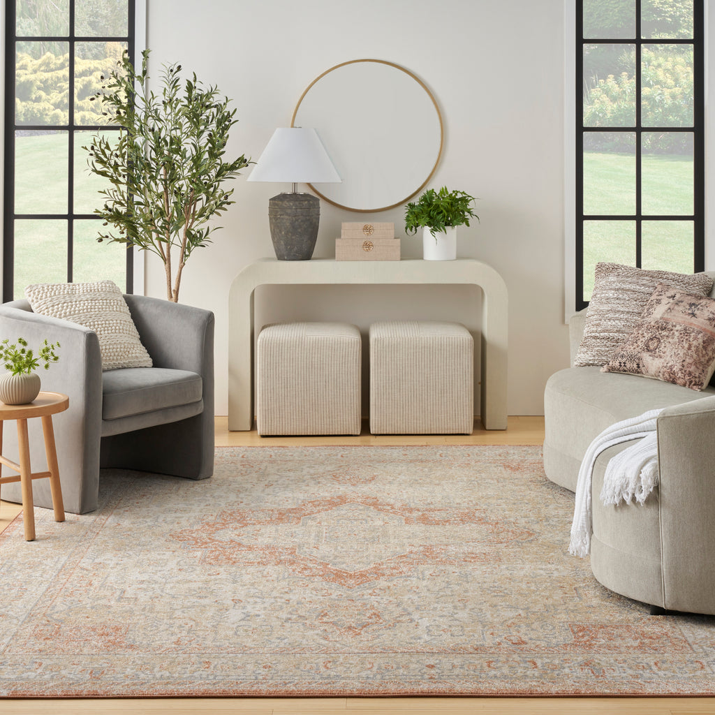 nourison nourison essentials persian nre07 beige rust rug