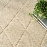 nourison wool haven woh01 ivory rug