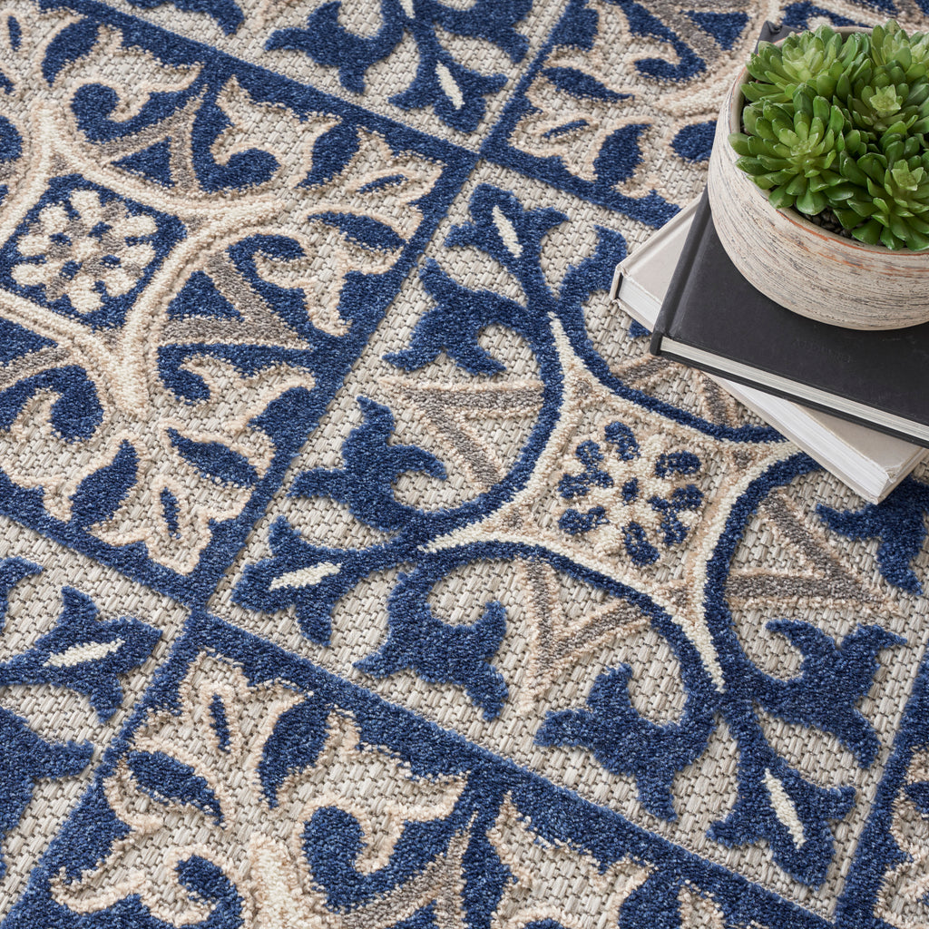 nourison aloha alh34 blue rug