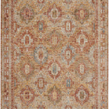 nourison sahar shr01 rust rug