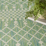 nourison positano pos02 blue green rug