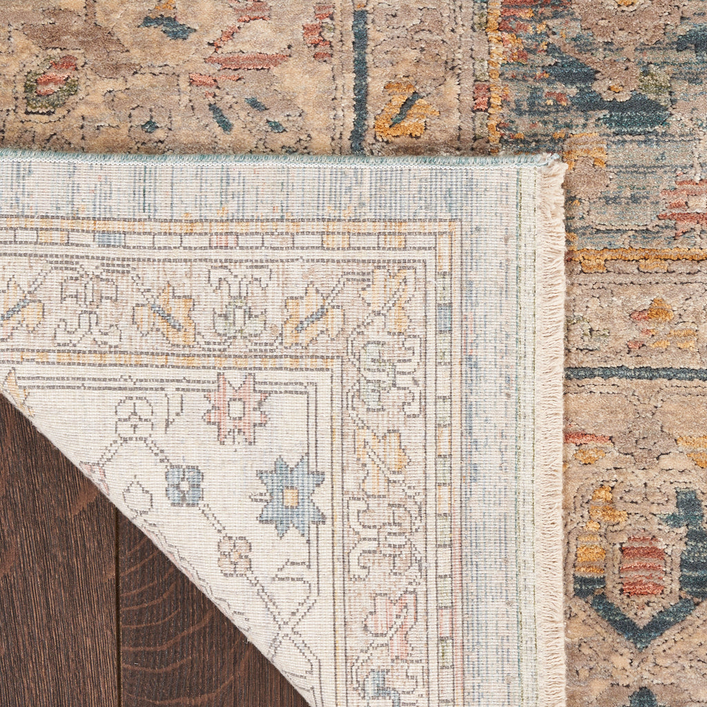 nourison luxurious lrs03 ivory blue rug