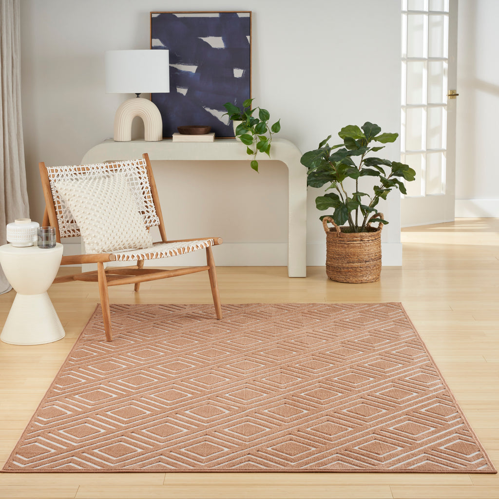 nourison care free caf03 copper rug