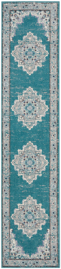 nourison passion psn03 turquoise grey rug