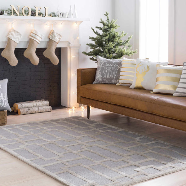 Hauteloom Wadesboro WDSBR Light Gray Hand Tufted Wool Rug