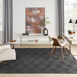 nourison versatile nrv01 charcoal black rug