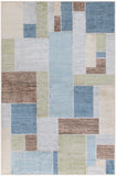 nourison astra machine washable asw09 blue green multi rug
