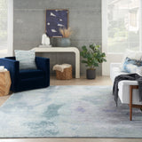 nourison silk shadows sha22 blue green rug